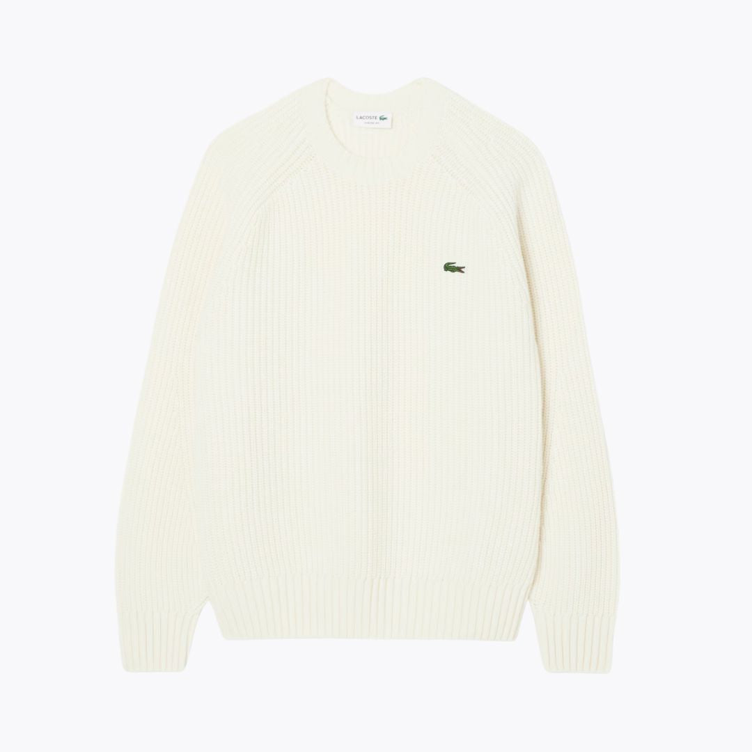 LC Thick Carded Wool Crew Neck Sweater