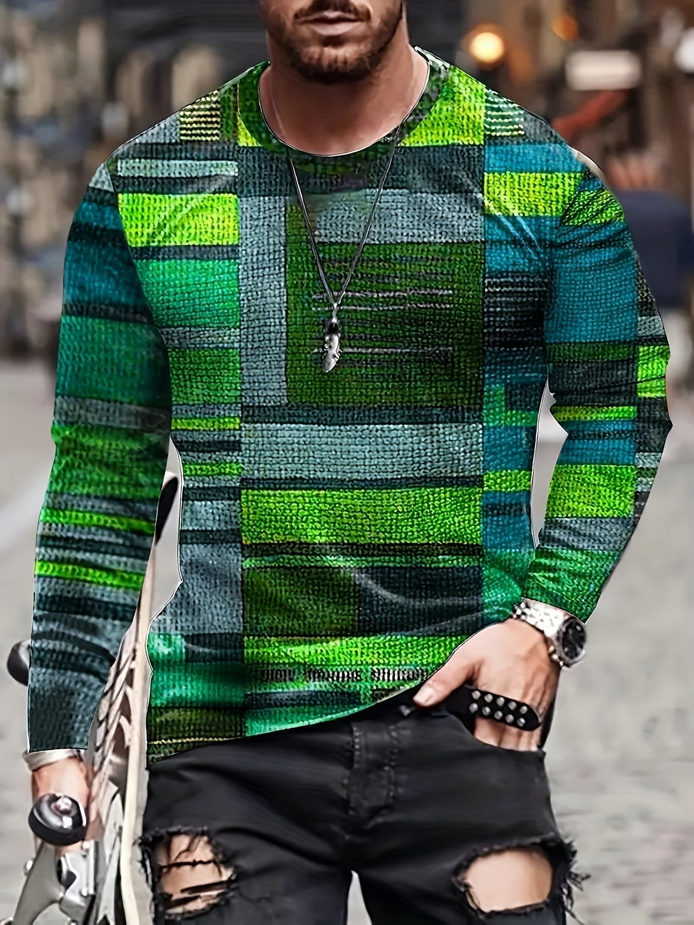 Étoile™ | T-shirt à manches longues avec motif color block