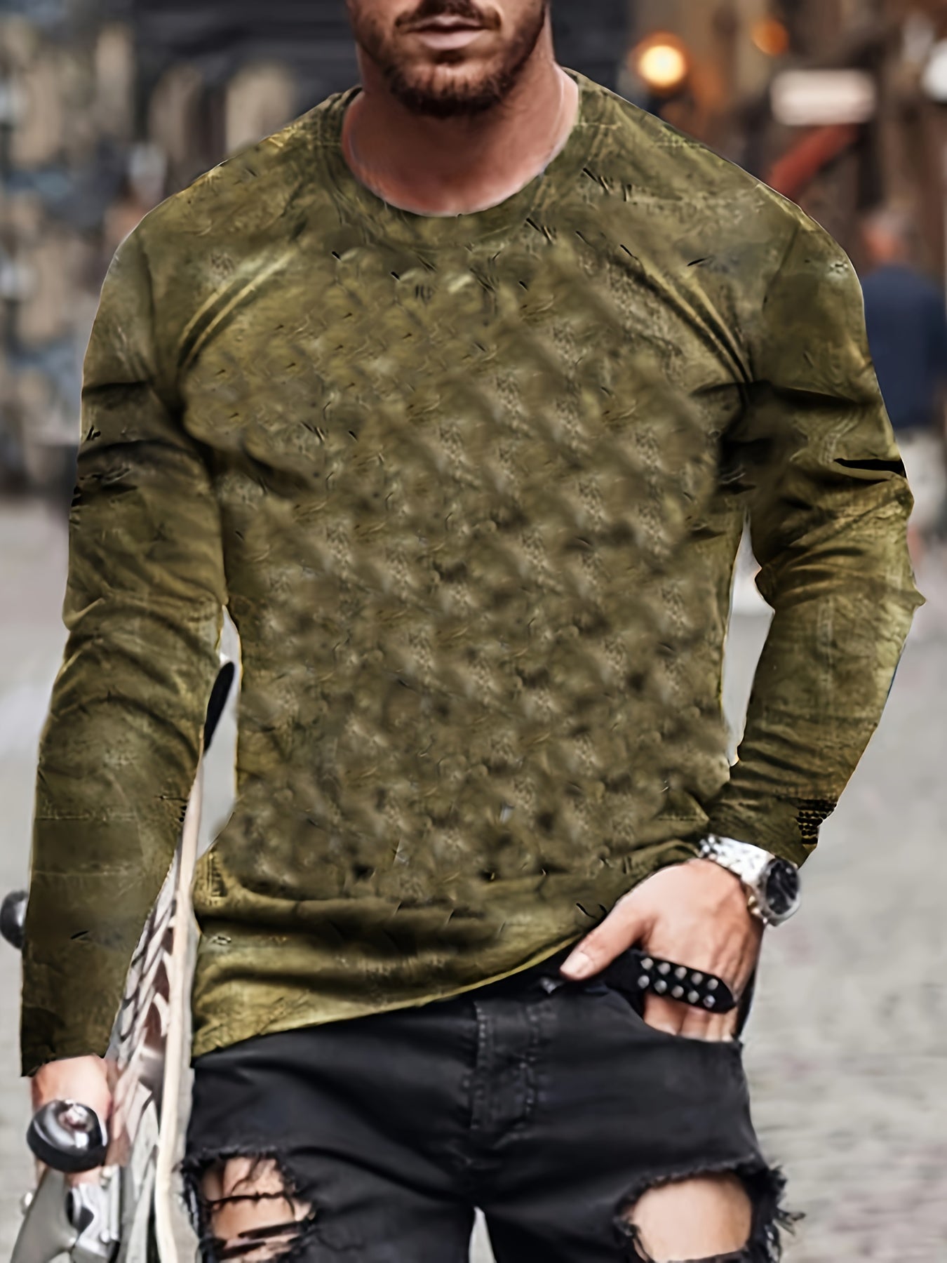 Étoile™ | T-shirt à manches longues avec motif color block