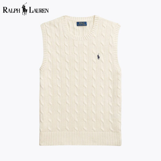RL Cable-Knit Cotton Sweater Vest