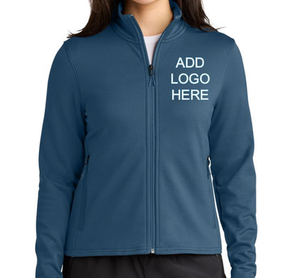 TNF Women’s Aim Full-Zip Fleece Jacket with Custom Logos. NF0A8FQJ